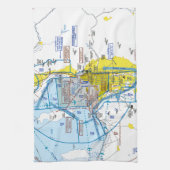 Salt Lake City Flyway Chart Geschirrtuch (Vertikal)