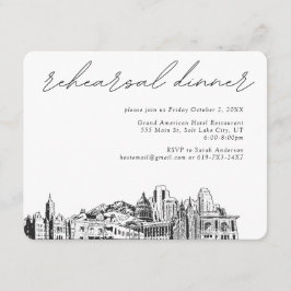 Salt Lake City Hochzeitskarte für Probe Begleitkarte
