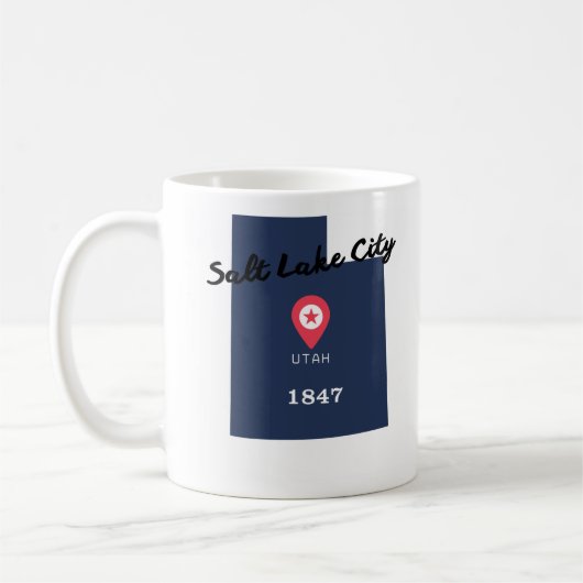 Salt Lake City Kaffeetasse (Links)