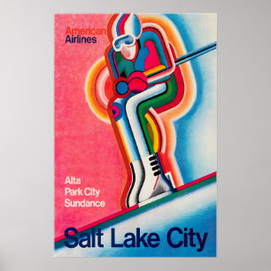 Salt Lake City Kunst Utah Druck Amerikanisches Rei Poster