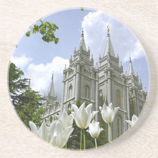 Salt Lake City LDS Tempel Getränkeuntersetzer (Vorne)