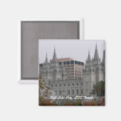 Salt Lake City LDS Tempel Magnet (Vorderseite/Rückseite)