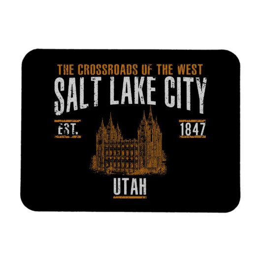 Salt Lake City Magnet (Horizontal)