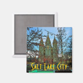 Salt Lake City Magnet (Vorderseite/Rückseite)