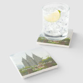 Salt Lake City Mormon Tempel Stone Untersetzer (Seitenansicht)