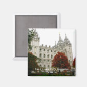 Salt Lake City Mormon Temple Magnet (Vorderseite/Rückseite)