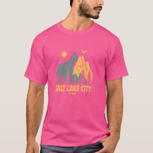 Salt Lake City Mountains Utah Wandern im Freien Vi T-Shirt