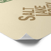 Salt Lake City Nachbarschaften: Wasatch Green Poster (Ecke)
