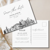 Salt Lake City Save the Date Postcard Hochzeit Postkarte