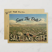 Salt Lake City Save the Date Utah Ankündigungspostkarte (Vorne/Hinten)