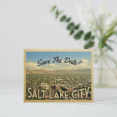 Salt Lake City Save the Date Utah Ankündigungspostkarte (Stehend Vorderseite)