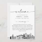 Salt Lake City Skyline Hochzeitskarte 12x18 Einladung (Vorderseite)