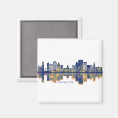 Salt Lake City Skyline Magnet (Vorderseite/Rückseite)