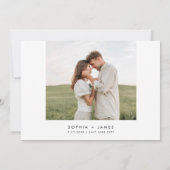 Salt Lake City Skyline Wedding Save the Date Card Einladung (Rückseite)