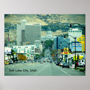 Salt Lake City - Staat Street Poster