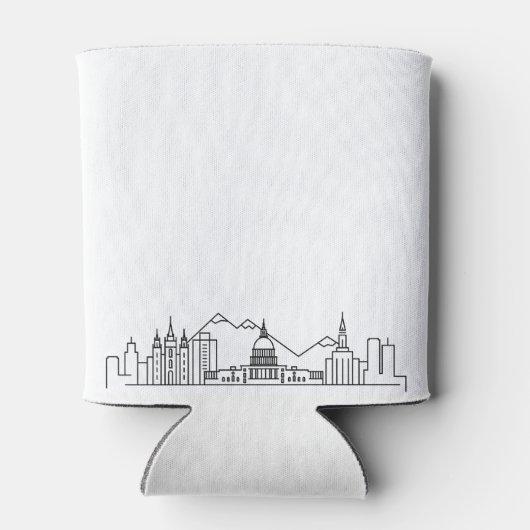 Salt Lake City Stilisiert | Wedding Can Cooler Dosenkühler (Rückseite)