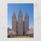 Salt Lake City Temple im Frühjahr. Postkarte (Vorderseite)