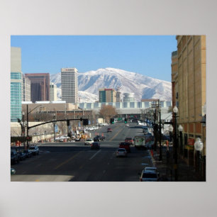 Salt Lake City und die Wasatch Front Poster