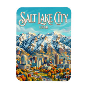 Salt Lake City USA Magnet