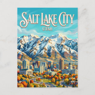 Salt Lake City USA Postkarte