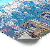 Salt Lake City Utah Downtown Vintag Poster (Ecke)