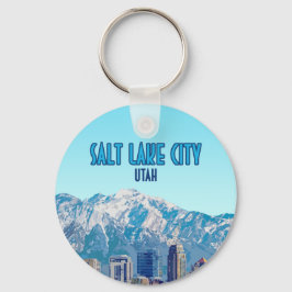 Salt Lake City Utah Downtown Vintag Schlüsselanhänger