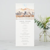 Salt Lake City, Utah Landscape Wedding Program Einladung (Stehend Vorderseite)