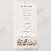 Salt Lake City, Utah Landscape Wedding Program Einladung (Rückseite)