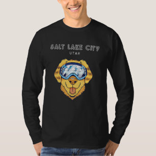 Salt Lake City Utah - Lustige Hund Ski Brille T-Shirt