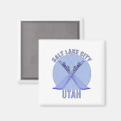 Salt Lake City, Utah Magnet (Vorderseite/Rückseite)