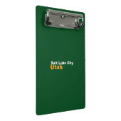 Salt Lake City, Utah Mini Clipboard Klemmbrett (Schrägansicht)