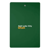 Salt Lake City, Utah Mini Clipboard Klemmbrett (Rückseite)