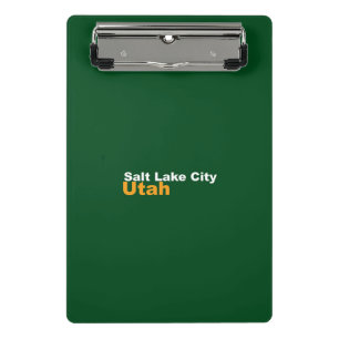 Salt Lake City, Utah Mini Clipboard Klemmbrett