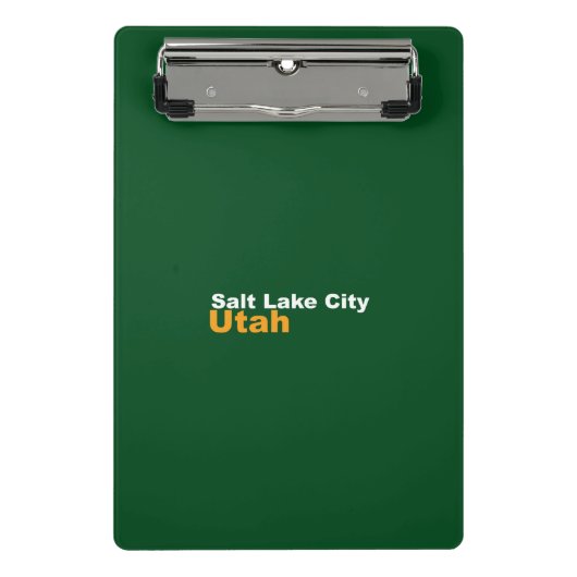 Salt Lake City, Utah Mini Clipboard Mini Klemmbrett (Vorderseite)