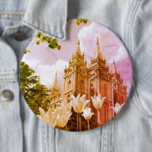 Salt Lake City, Utah Mormon Temple Button (Beispiel)