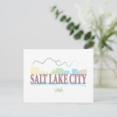 Salt Lake City, Utah Postkarte (Stehend Vorderseite)