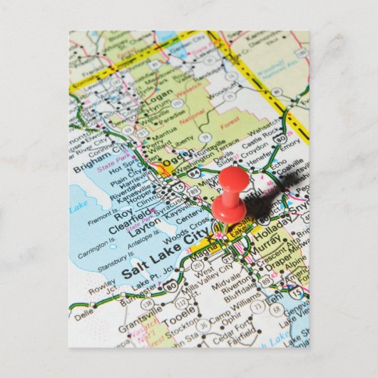 Salt Lake City, Utah Postkarte (Vorderseite)