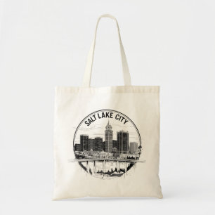 Salt Lake City Utah Retro Vintage Reise Tragetasche