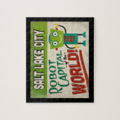 Salt Lake City Utah Robot - Funny Vintag Puzzle (Vertikal)