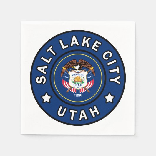 Salt Lake City Utah Serviette (Vorderseite)