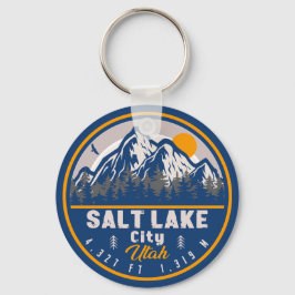 Salt Lake City Utah Ski Souvenir Retro Vintager 80 Schlüsselanhänger