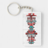 Salt Lake City Utah Skyline Schlüsselanhänger (Vorderseite)