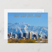Salt Lake City Utah Souvenirreise Postkarte (Vorne/Hinten)