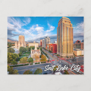 Salt Lake City, Utah, Vereinigte Staaten Postkarte