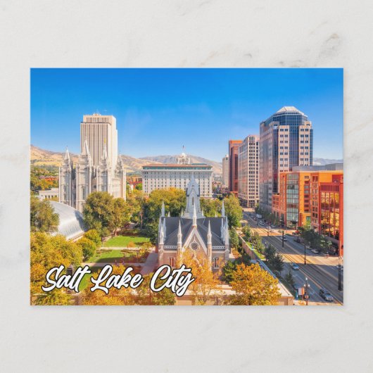 Salt Lake City, Utah, Vereinigte Staaten Postkarte (Vorderseite)