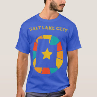 Salt Lake City Utah Vintag Ausgefallenes Souvenir  T-Shirt
