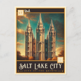 Salt Lake City, Utah | VINTAG Postkarte