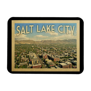 Salt Lake City Utah Vintage Reise Magnet