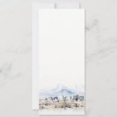 Salt Lake City Utah Watercolor Hochzeitskarte Einladung (Rückseite)