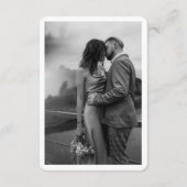 Salt Lake City Wedding Details QR Code Kleiner Begleitkarte (Rückseite)